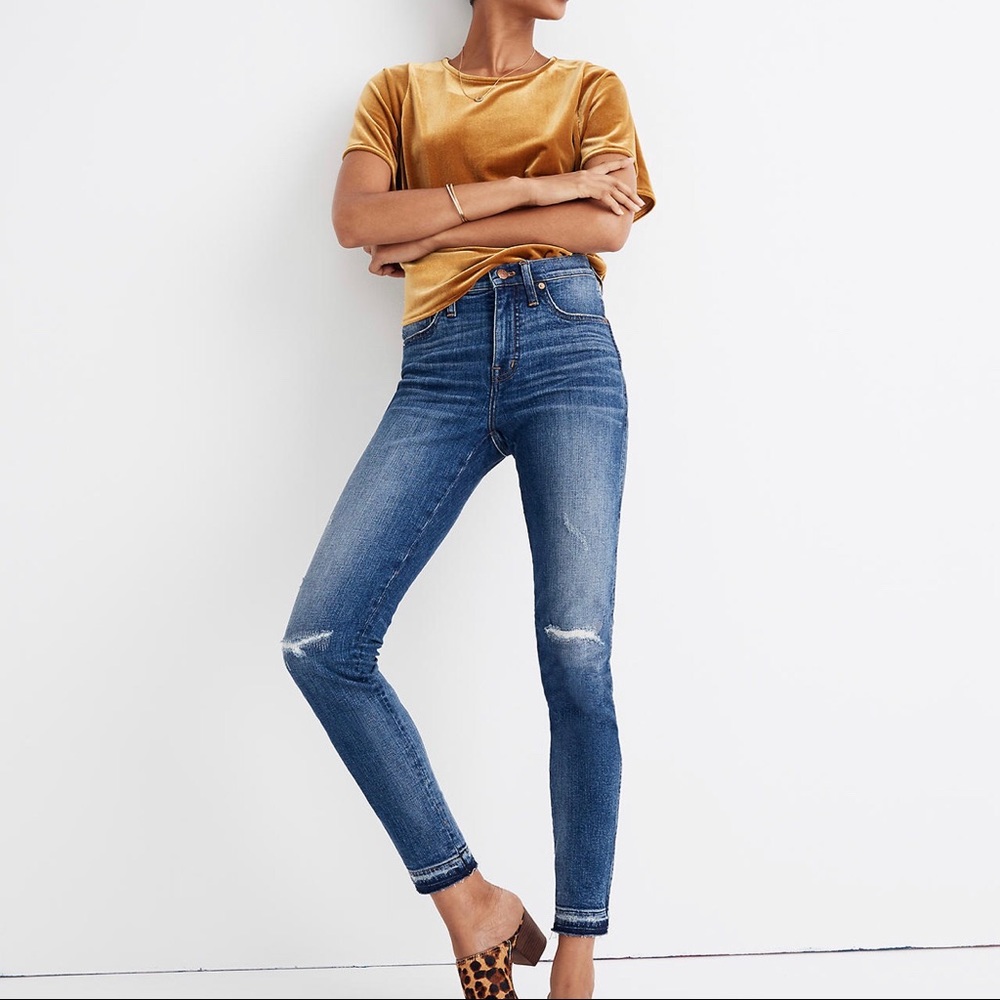 Madewell 9” Mid-Rise Skinny Jeans in York Wash
